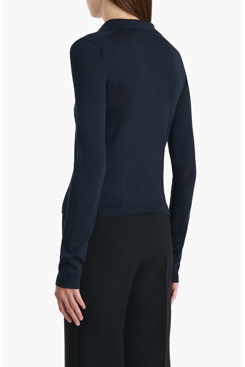 Mikel Wool Blend Polo Sweater, Alternate, color, MIDNIGHT NAVY