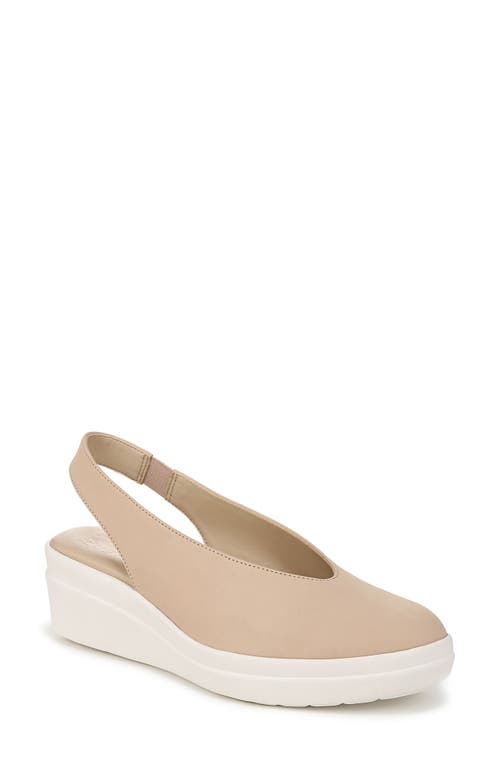 Naturalizer Sutton Slingback Platform Wedge Pump In Coastal Tan