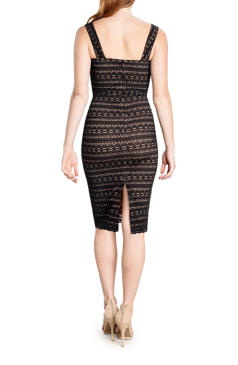 Dress the Population Nicole Lace Sheath Dress, Alternate, color, 
