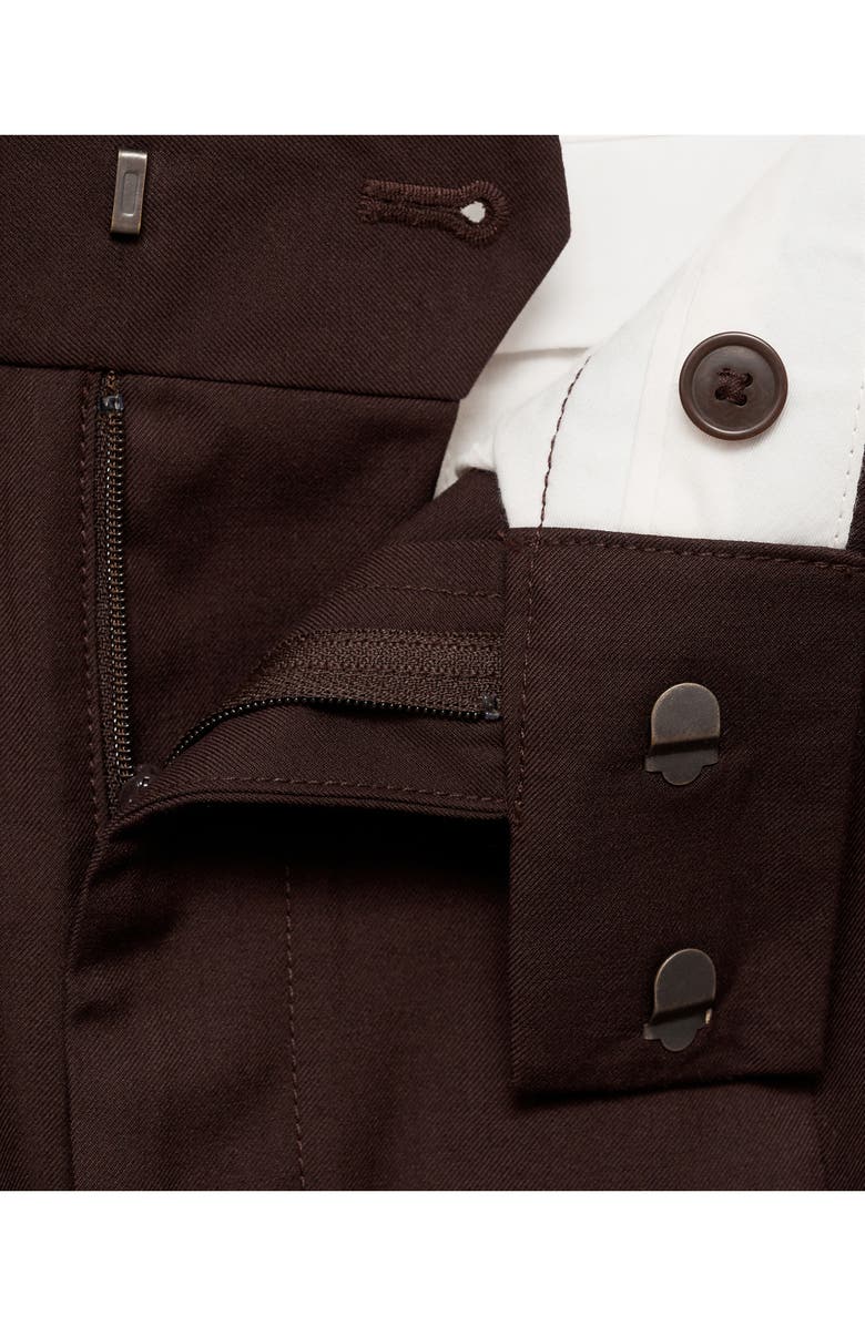 MANGO Regular Fit Pleated Pants, Alternate, color, 