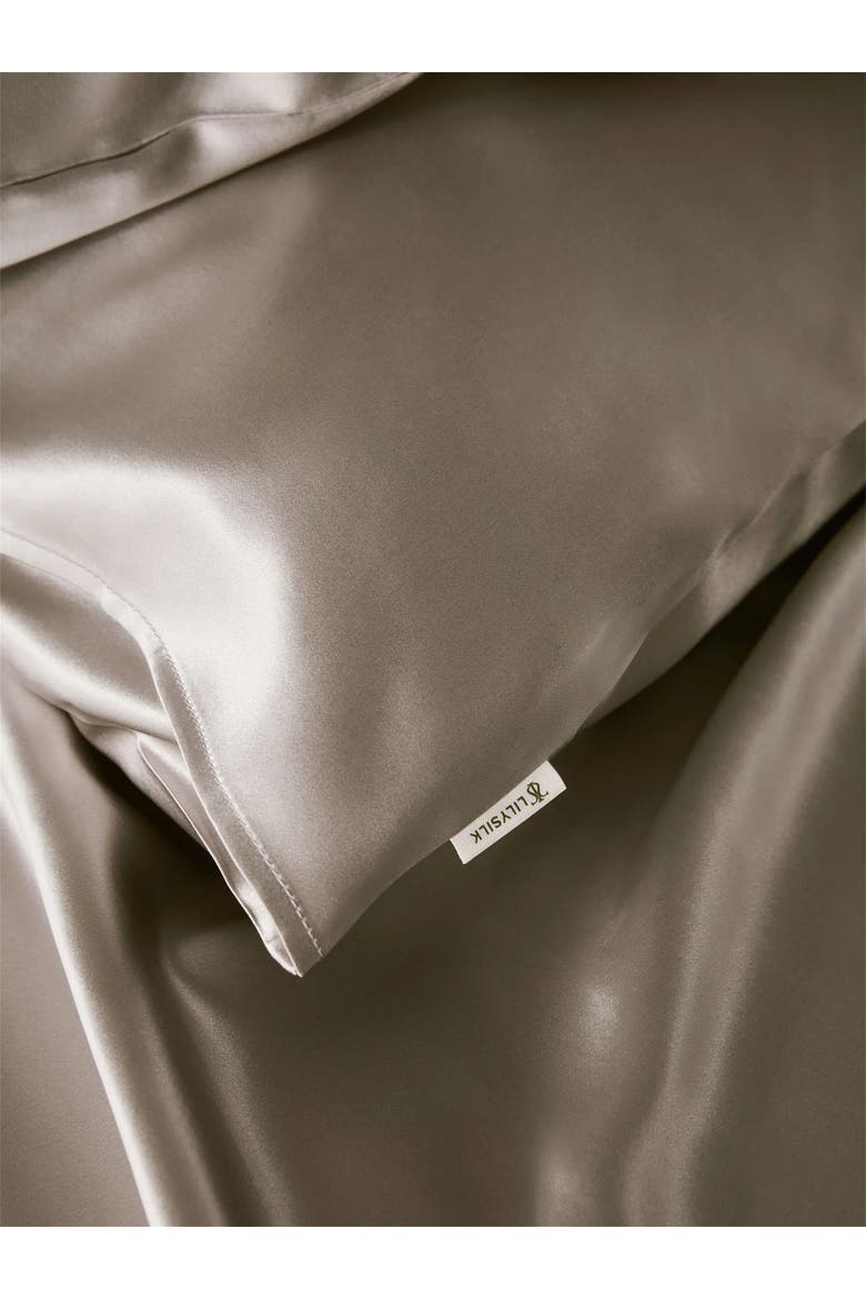 100% Silk Terse Envelope Pillowcase, Alternate, color, Grey