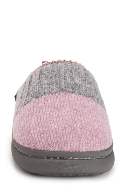 Muk Luks Rye Faux Shearling Lined Clog In Gray