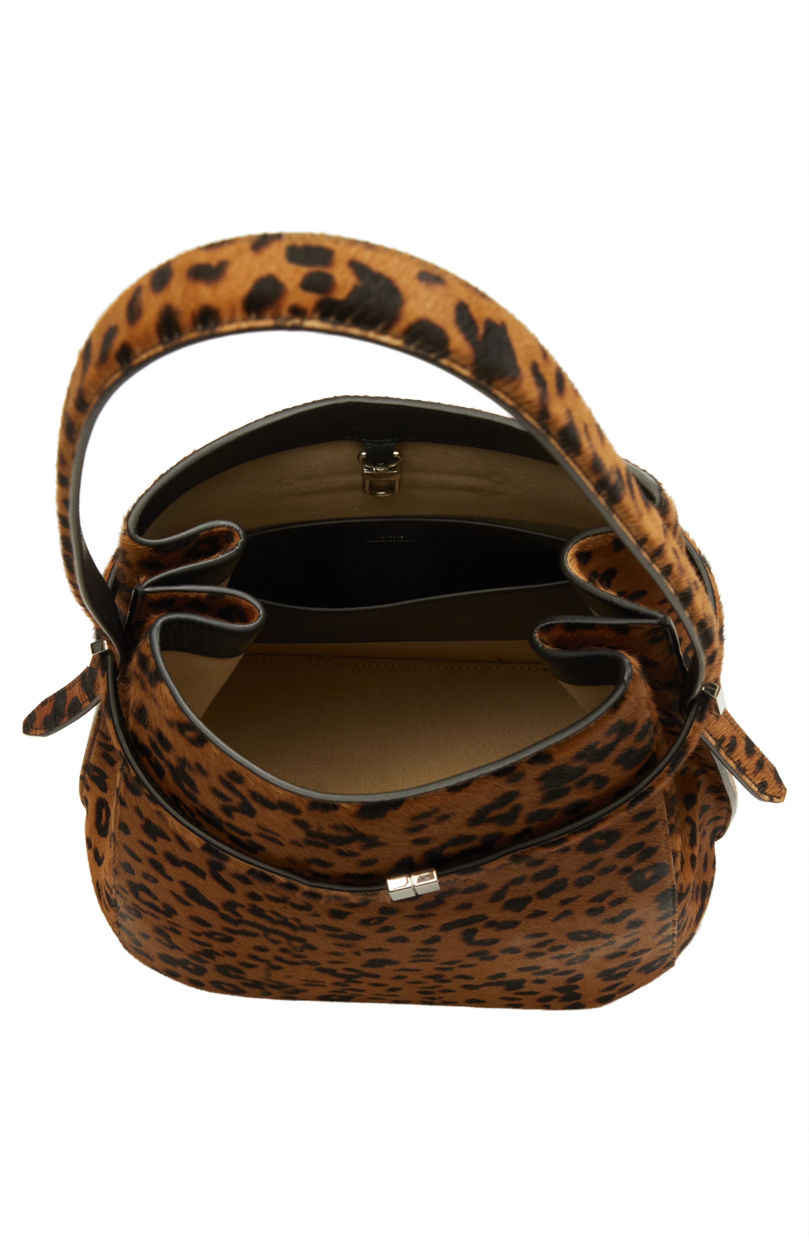 TOTEME T-Lock Genuine Calf Hair Clutch, Alternate, color, 