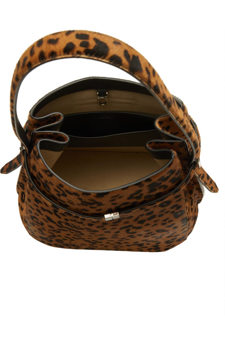 TOTEME T-Lock Genuine Calf Hair Clutch, Alternate, color, Leopard