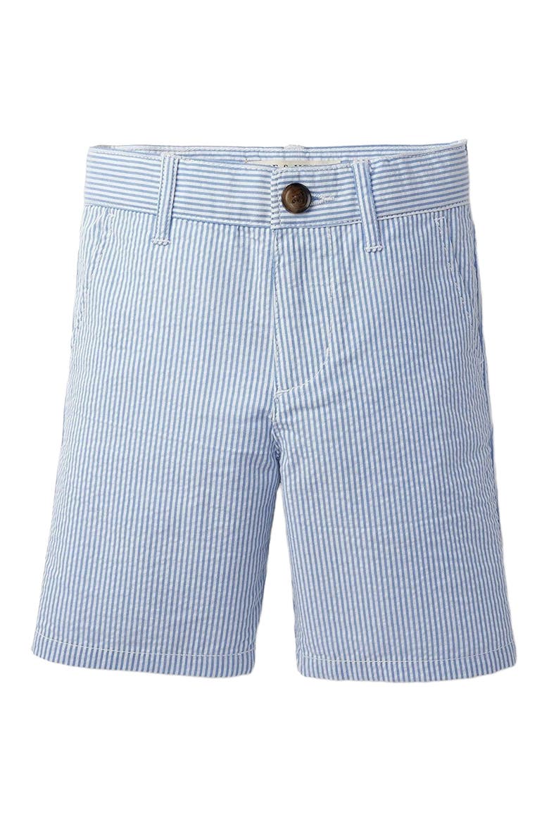 Boys' Organic Seersucker Short, Toddler, Main, color, Blue Seersucker
