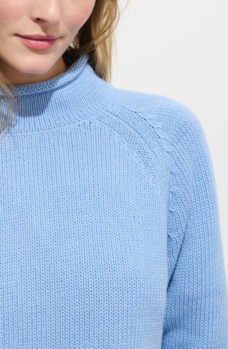 Alex Mill Eastport Roll Trim Long Sleeve Sweater, Alternate, color, Bel Air Blue