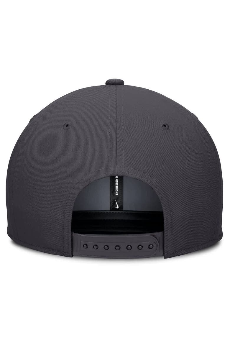 Men's Nike Anthracite Tampa Bay Rays Statement Pro Snapback Hat, Alternate, color, Anthracite