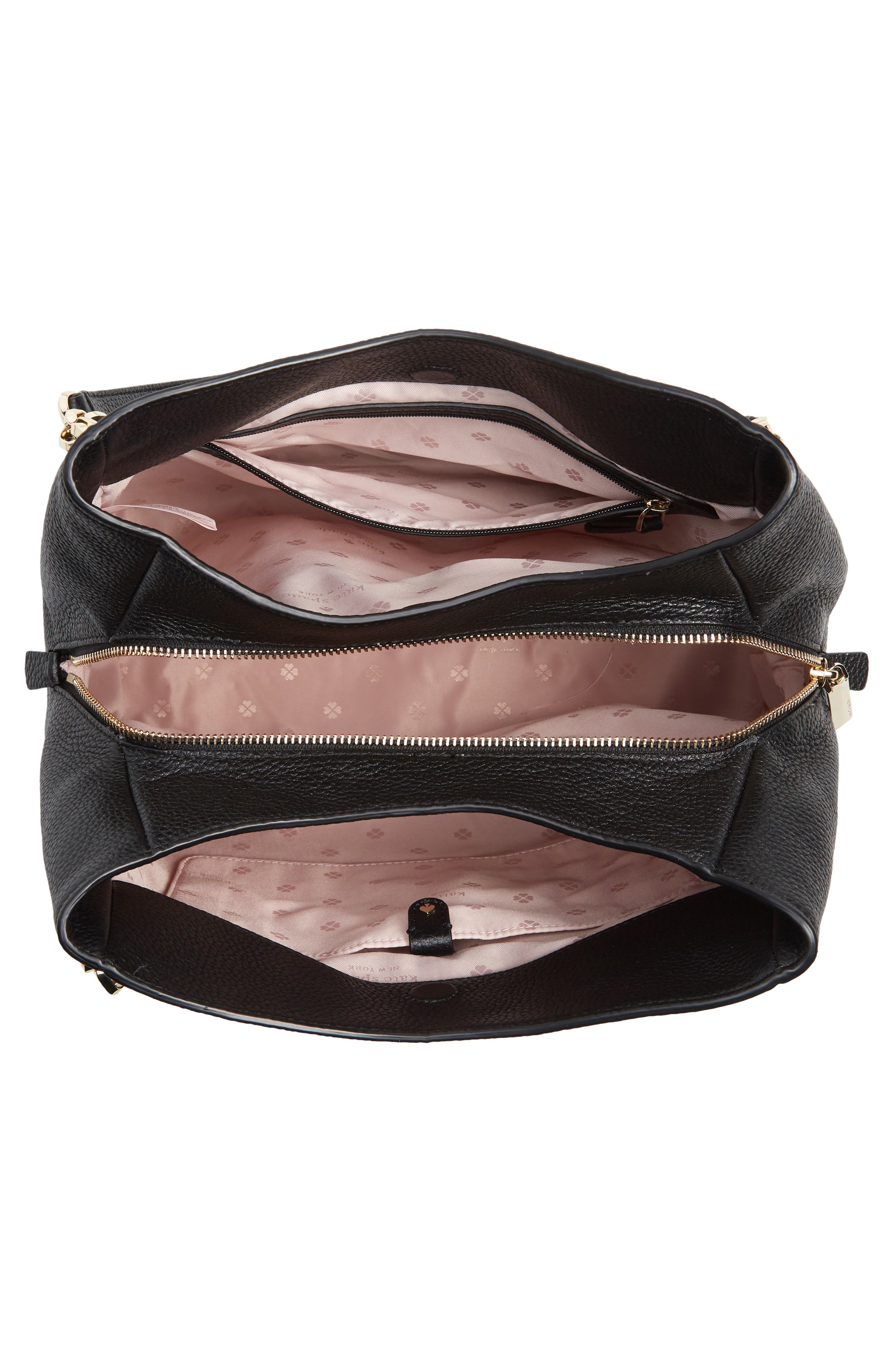 Kate Spade New York large hailey leather shoulder bag, Alternate, color, 