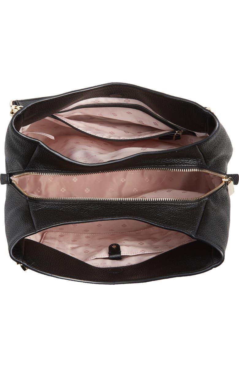 Kate Spade New York large hailey leather shoulder bag, Alternate, color,
