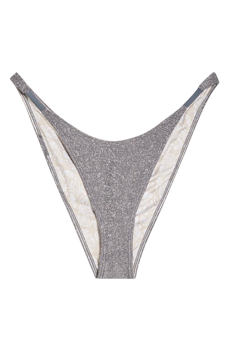 free-est by Free People Blair Metallic Bikini Bottoms, Main, color, Pavement
