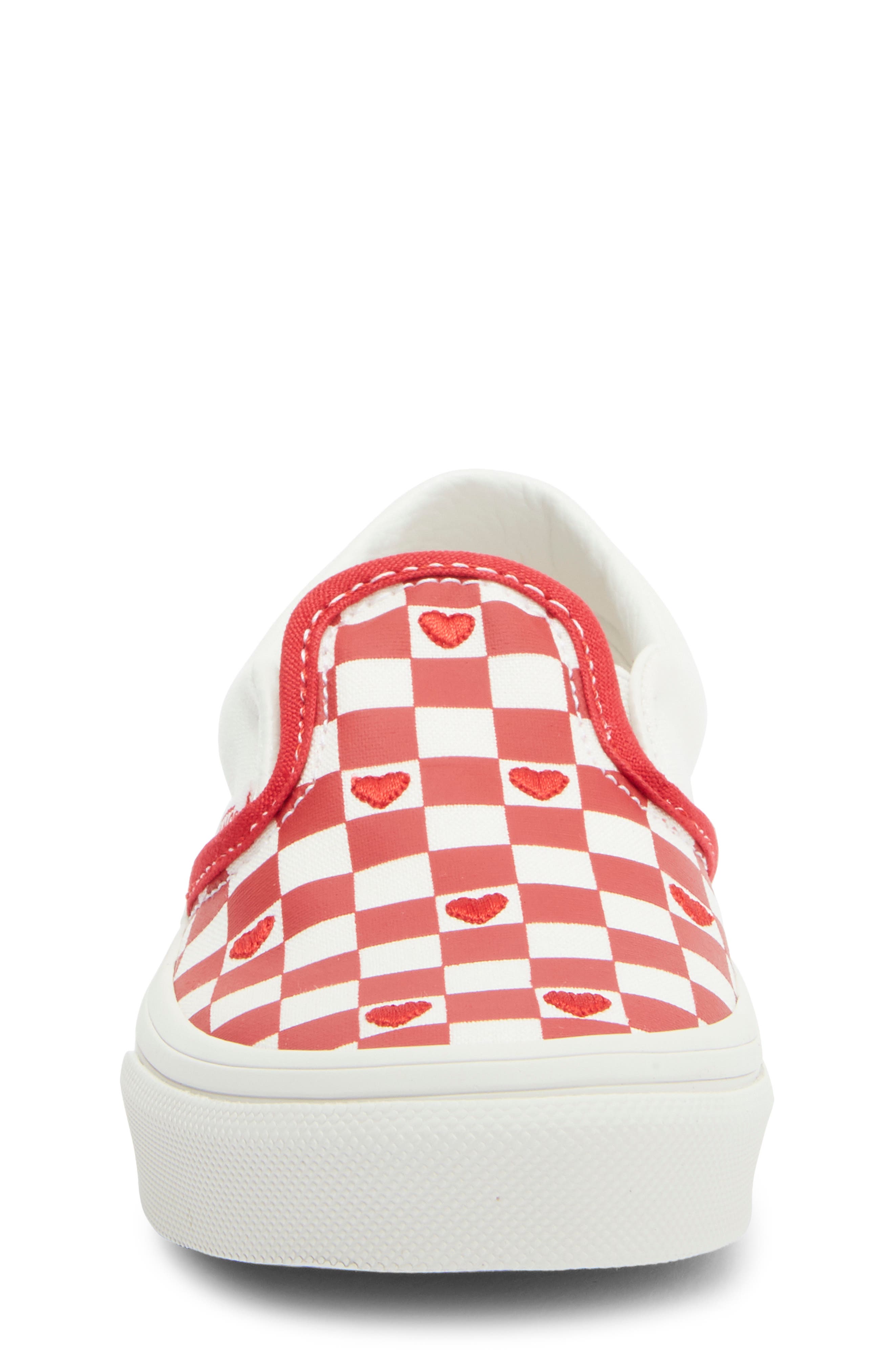 Vans Kids' Classic Slip-On Sneaker, Alternate, color, Valentines Red/True White
