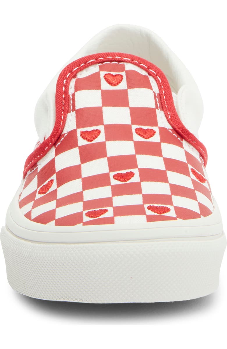 Vans Kids' Classic Slip-On Sneaker, Alternate, color, Valentines Red/True White