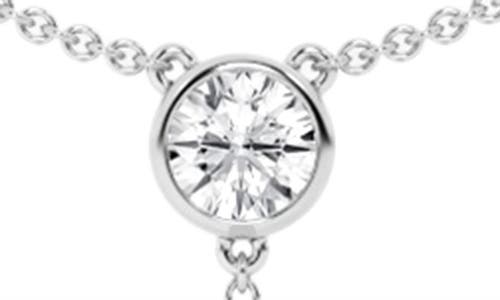 Everyday By Hautecarat Mixed Shape Diamond Lariat Y-necklace In 14k White Gold