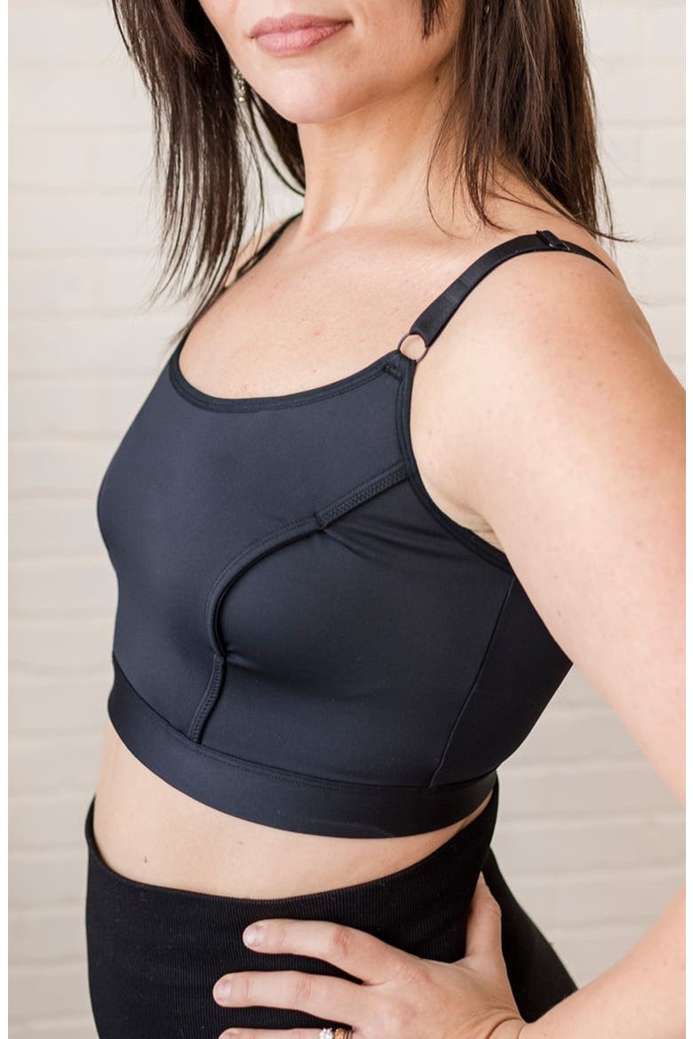 Amelia Pumping and Nursing Bralette, Alternate, color, Black