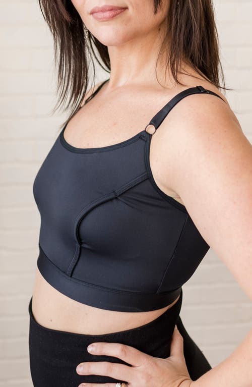 Davin & Adley Amelia Pumping And Nursing Bralette In Black