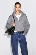 COS Mock-Neck Half-Zip Knitted Sweater