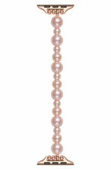 The Posh Tech Mauve Imitation Pearl Apple Watch® Bracelet Watchband