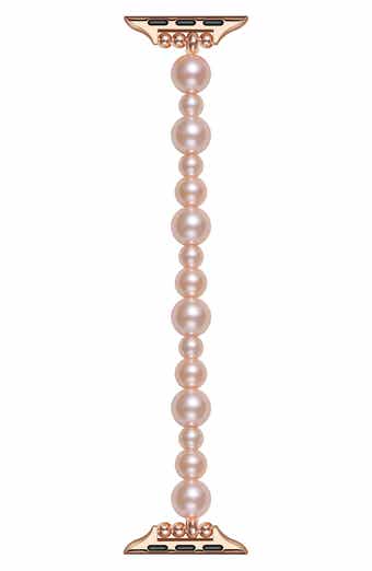 The Posh Tech Mauve Imitation Pearl Apple Watch® Bracelet Watchband