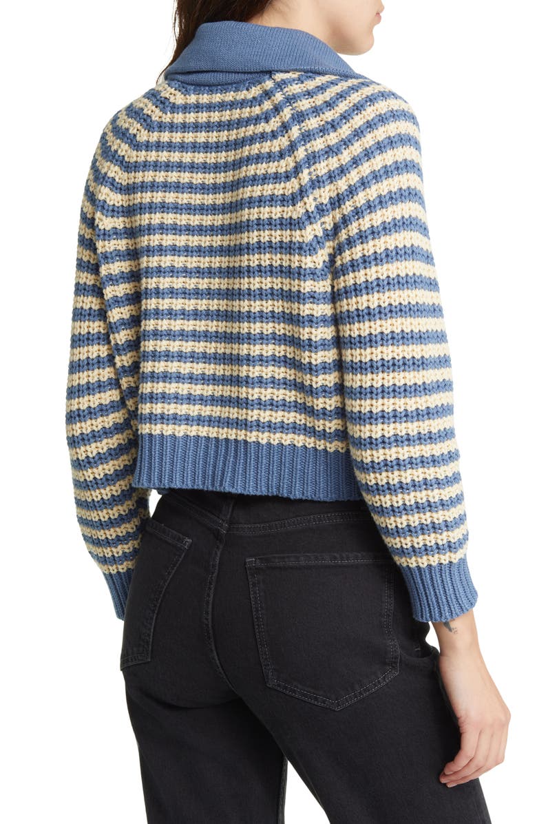 THE GREAT. The Stripe Cardigan, Alternate, color,