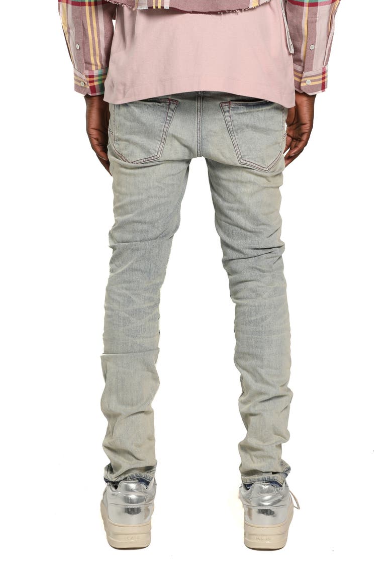 Granita Rip & Repair Skinny Jeans, Alternate, color, LIGHT INDIGO