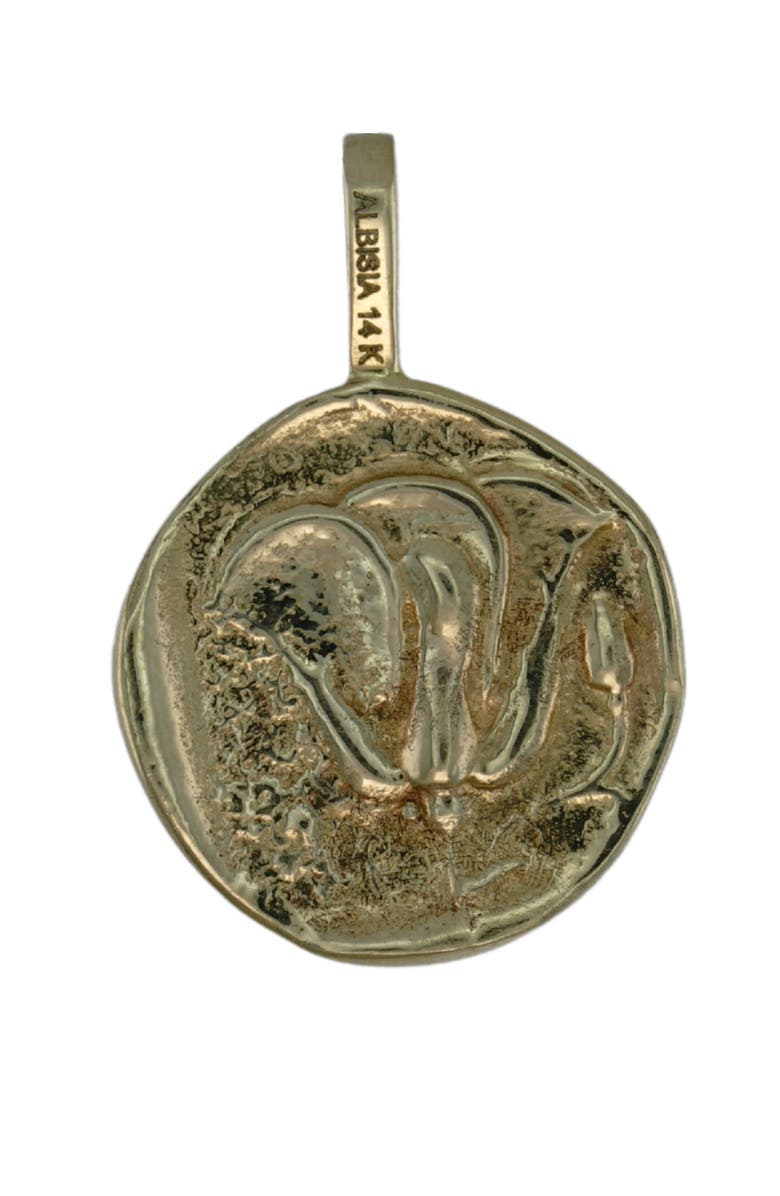 ALBISIA Helios Coin Pendant, Alternate, color, 14K Yellow Gold