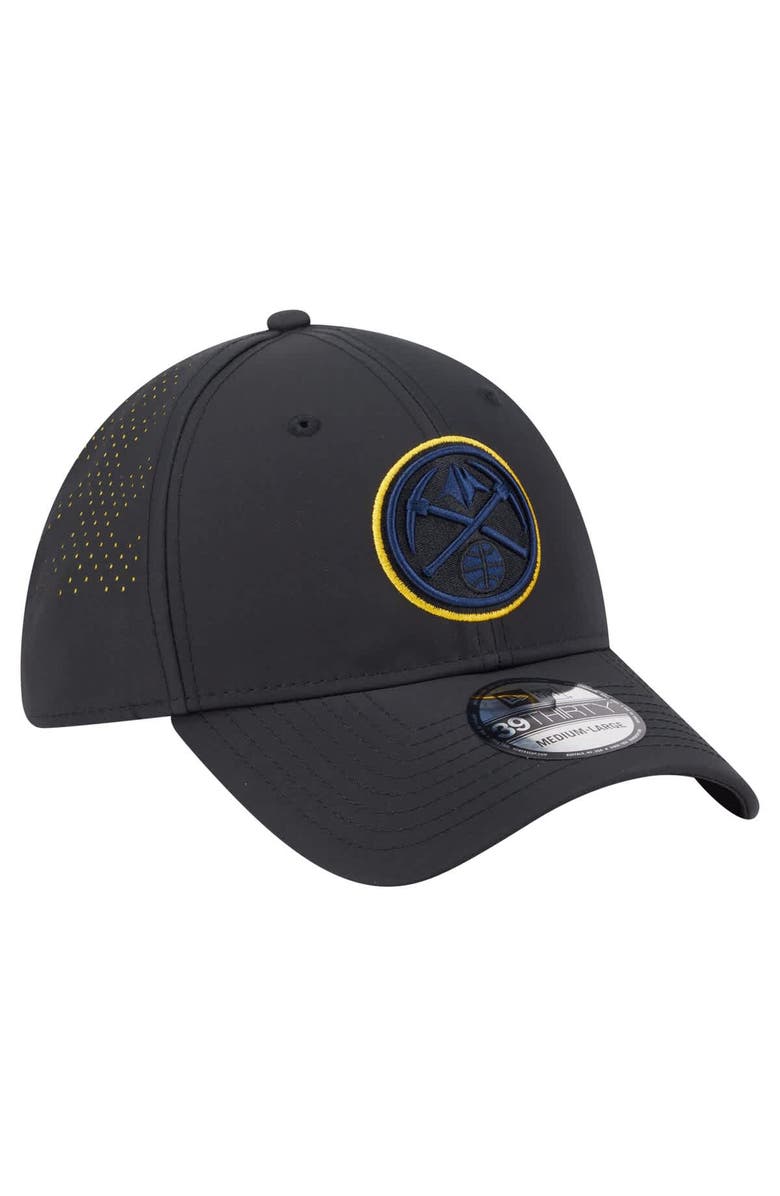 New Era Men's New Era Black Denver Nuggets Night 39THIRTY Flex Hat, Alternate, color, Black