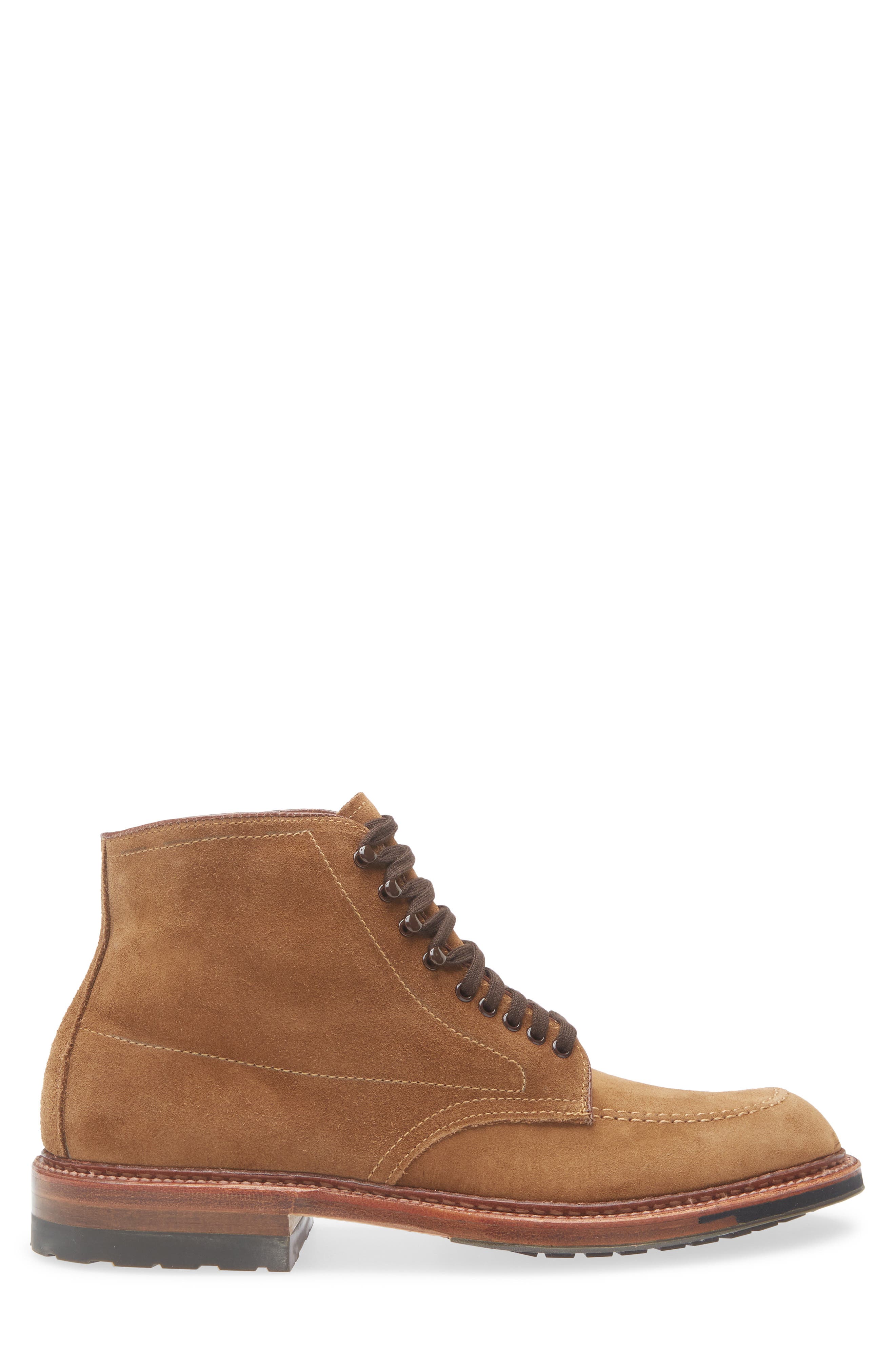 Alden Moc Toe Boot, Alternate, color, Snuff Suede