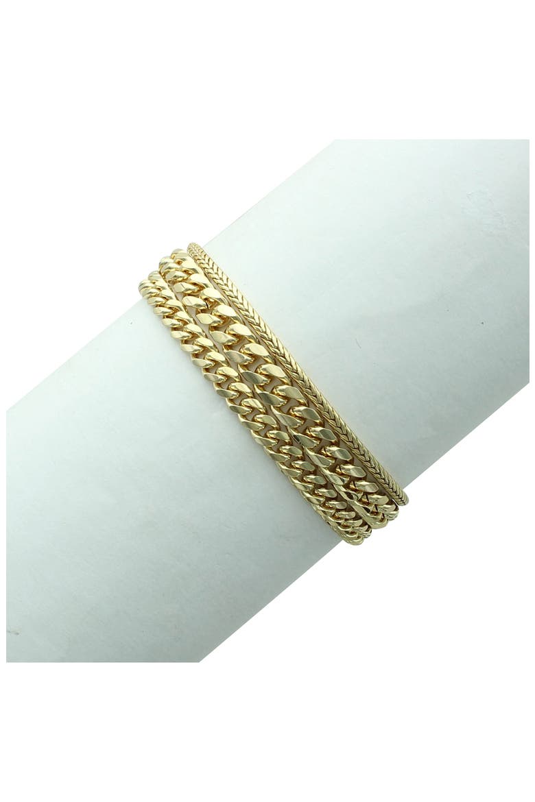 Christy Chain Bracelet, Alternate, color, GOLD