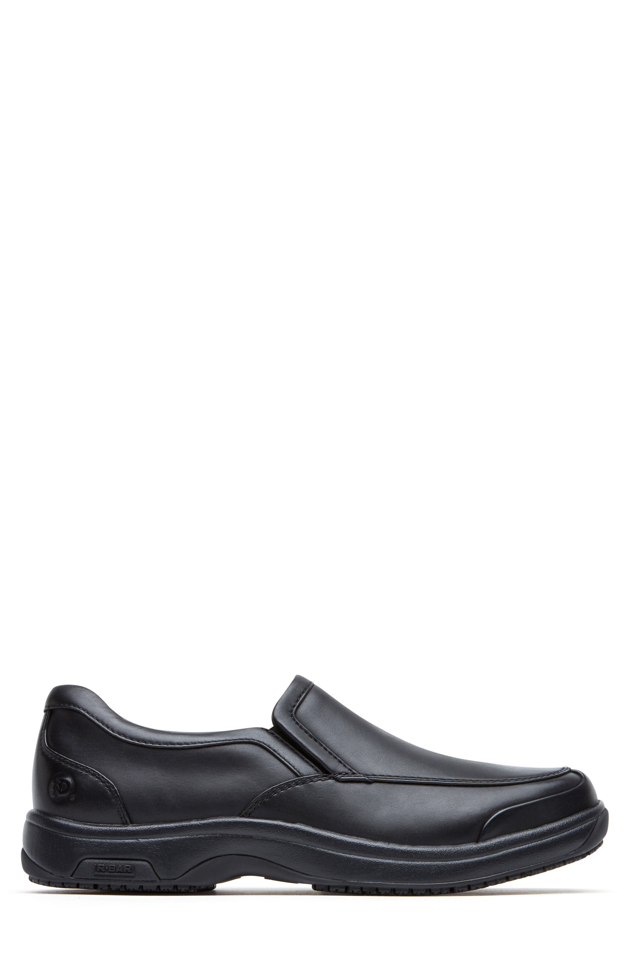 Dunham Battery Park Waterproof Slip-On, Alternate, color, Black Leather