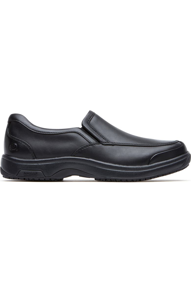 Dunham Battery Park Waterproof Slip-On, Alternate, color, Black Leather
