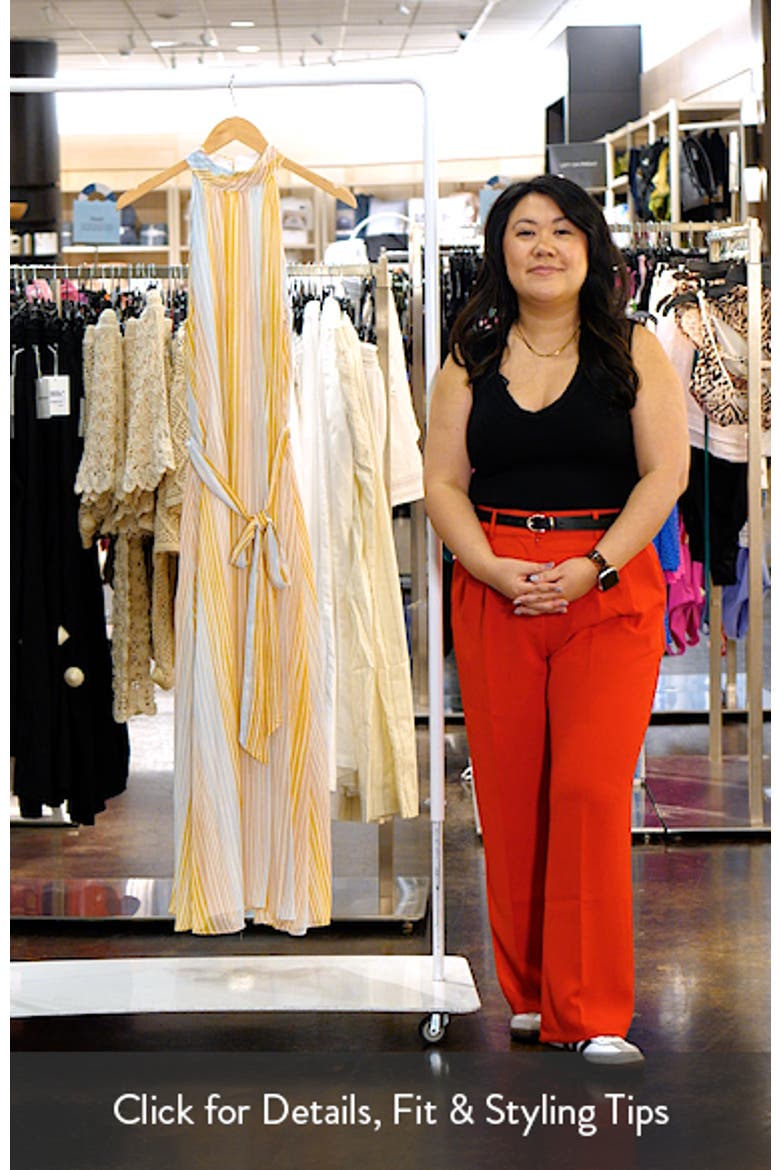 Belted Halter Neck Maxi Dress video