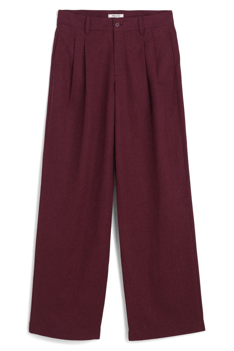 The Everyday Drapey Twill Trouser, Alternate, color, SMOKED CLARET