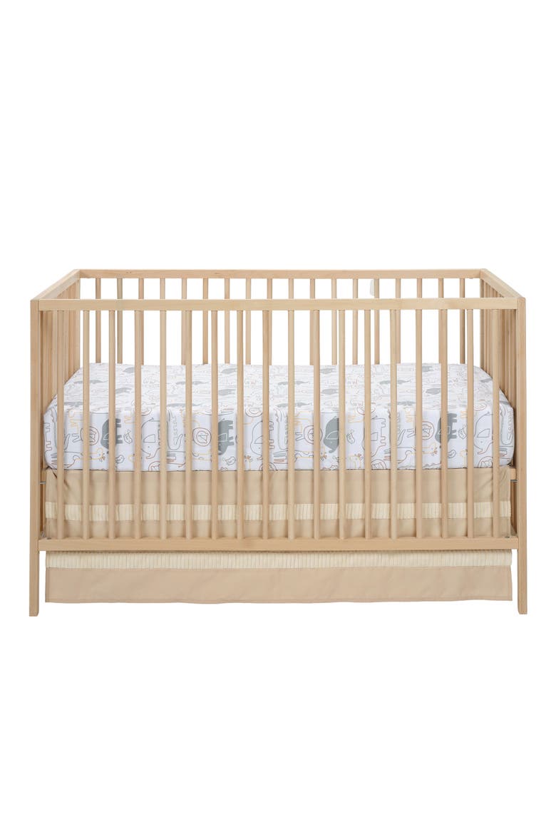 Jungle Story 100% Cotton Safari Baby Fitted Crib Sheet, Alternate, color, White Multi