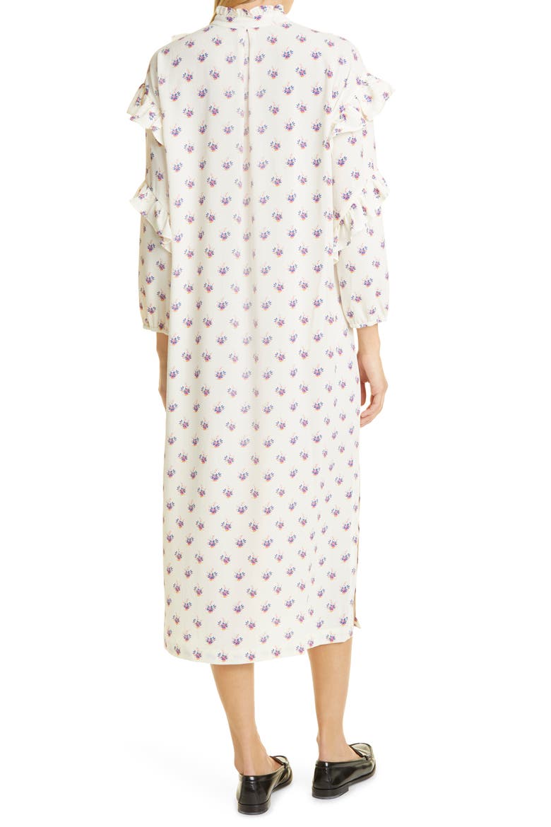 Ahadi Floral Long Sleeve Midi Dress, Alternate, color, FANNIK FLOWER