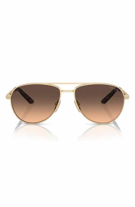 Prada 60mm Pilot Sunglasses