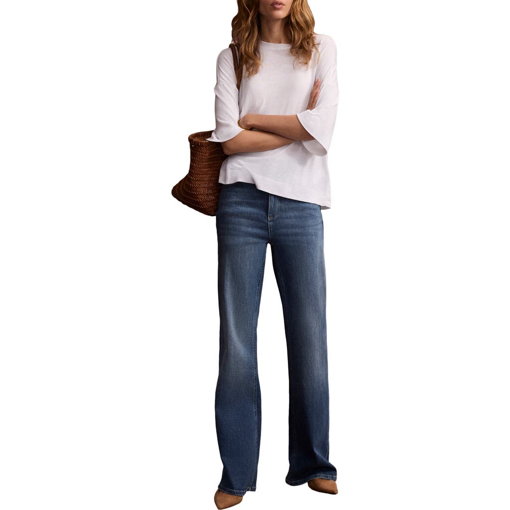 Mint Velvet Ultimate Flared Jeans In Blue