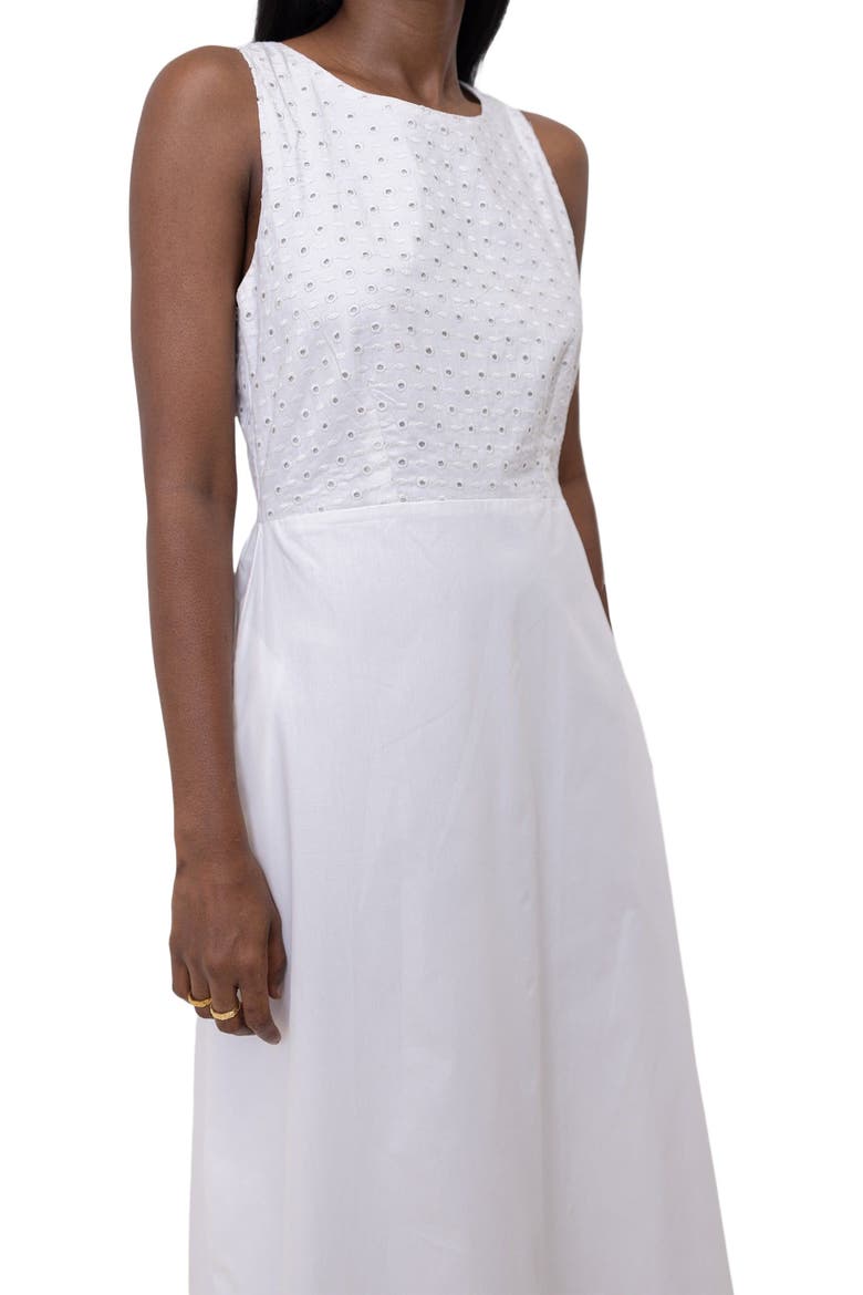 Cross-back Midi Dress, Alternate, color, Solid