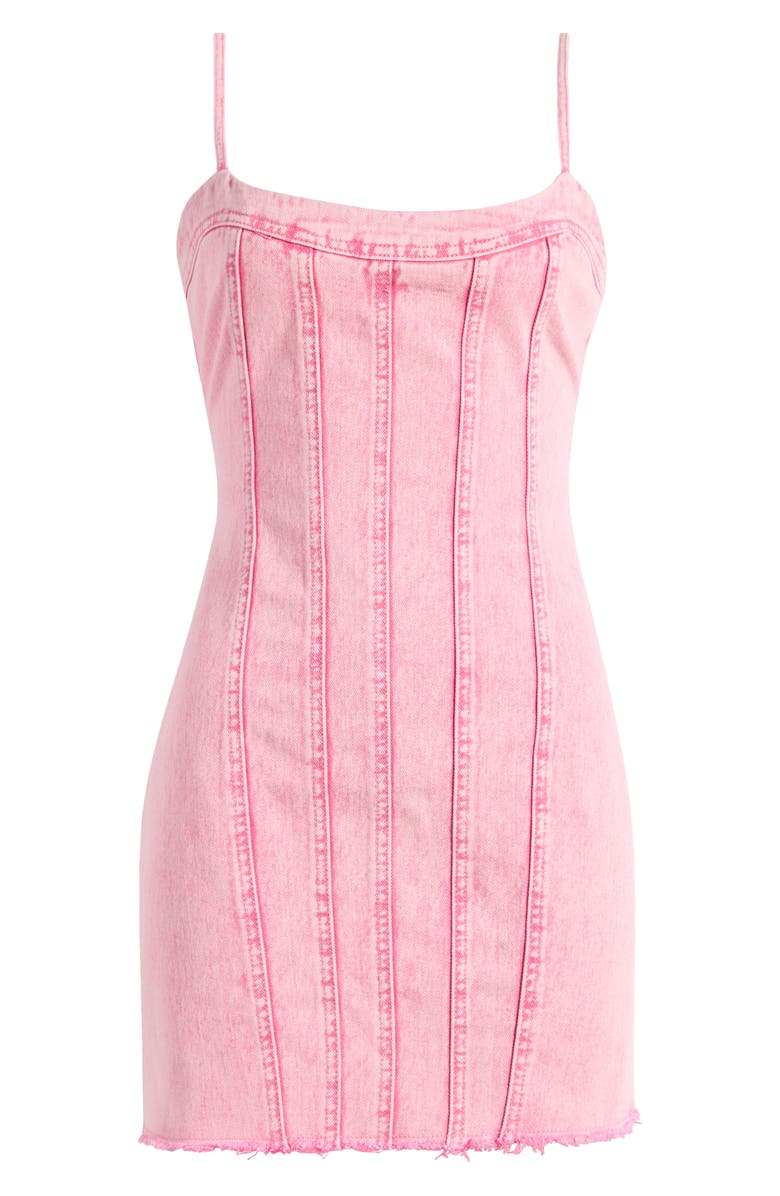 Mistress Rocks Denim Minidress, Alternate, color, Candy Floss