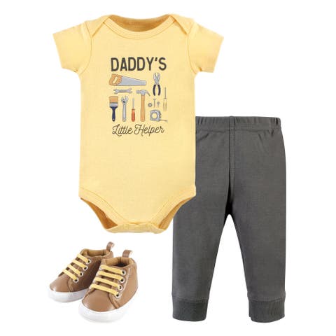 Cotton Bodysuit, Pant and Shoe Set
