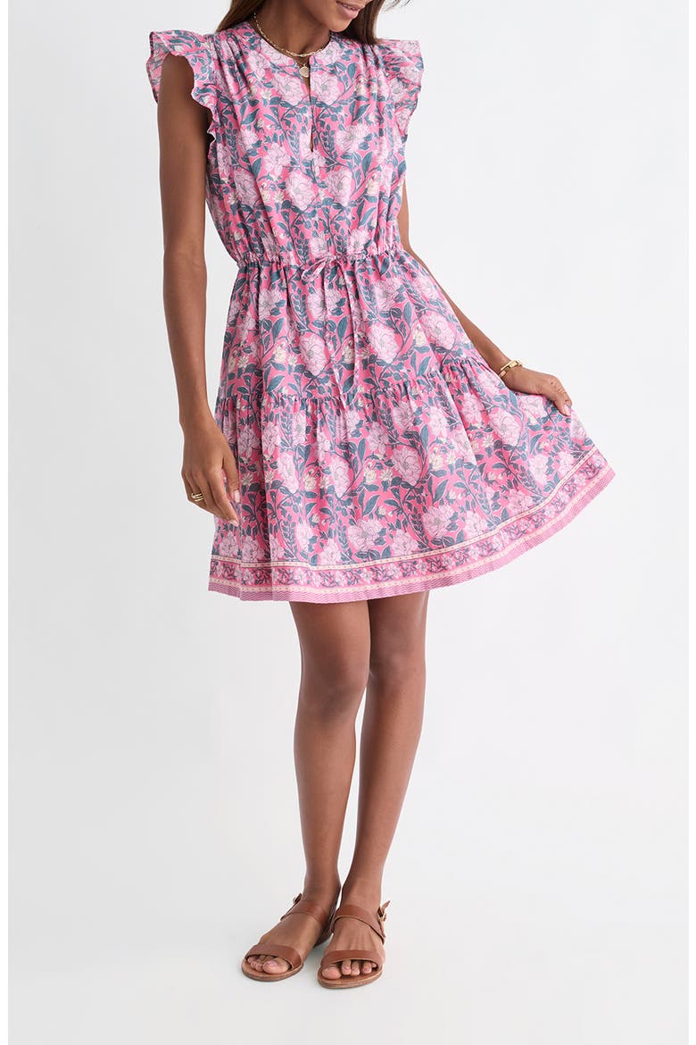 Abigail Cotton Minidress, Alternate, color, CUTTY PINK MAGNOLIA