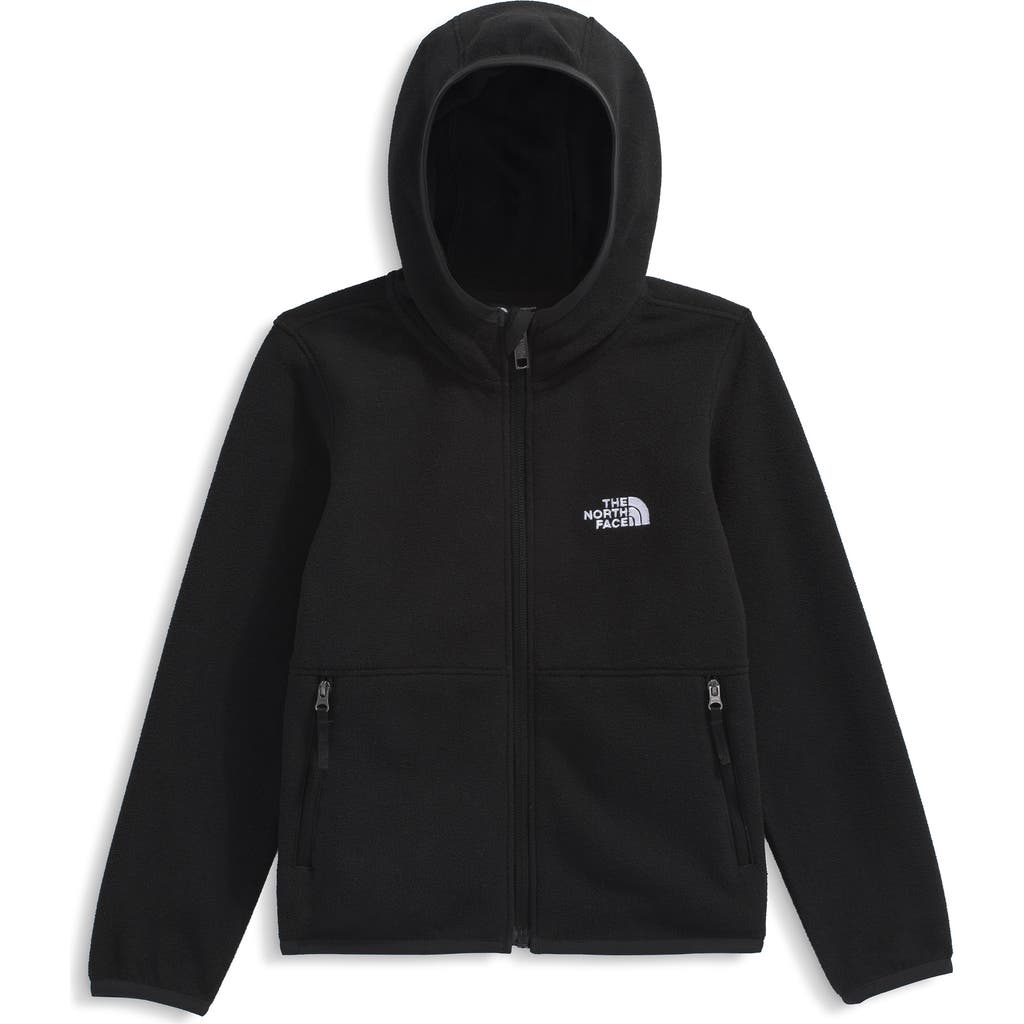The North Face Kids' Glacier Polar Fleece Zip-up Hoodie In Black