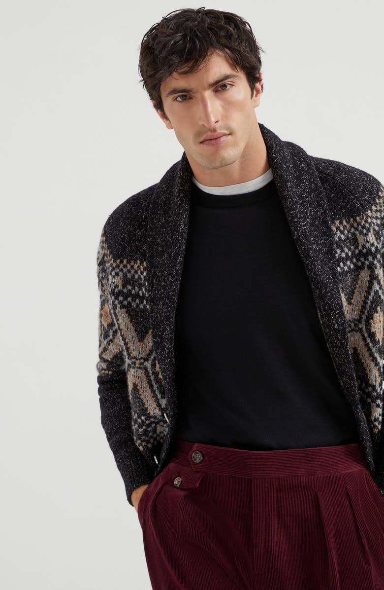 Brunello Cucinelli Lightweight sweater, Alternate, color, Black