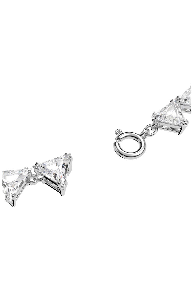 Matrix Triangle Cut Cubic Zirconia Tennis Necklace, Alternate, color, WHITE