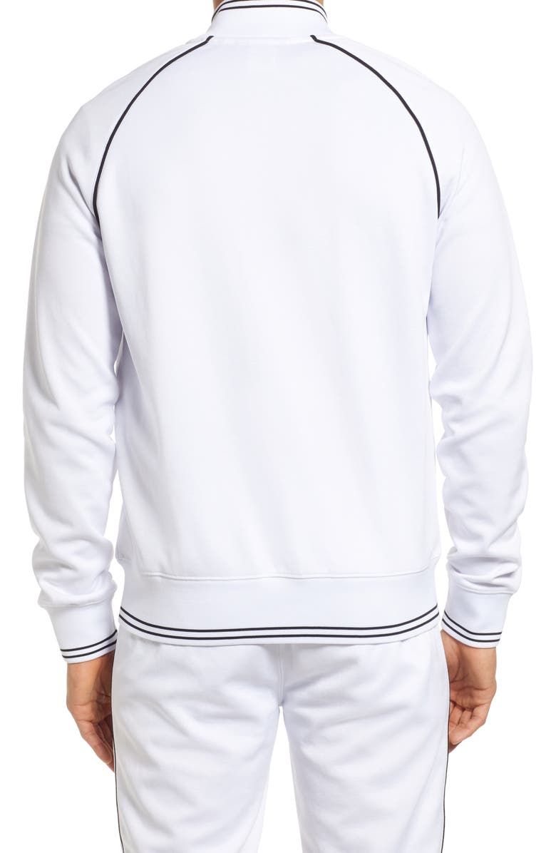 Psycho Bunny Men's Eaton Track Jacket, Alternate, color, 100 White