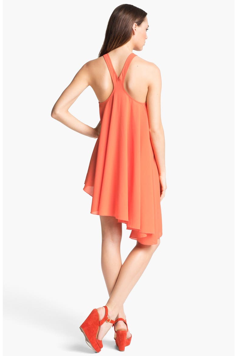 'Love Potion' Chiffon Racerback Tank Dress, Alternate, color, TANGERINE