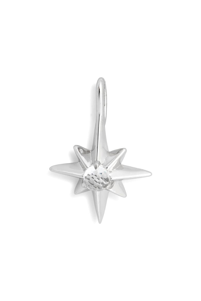 Birthstone Charm Pendant Necklace, Main, color, RHODIUM
