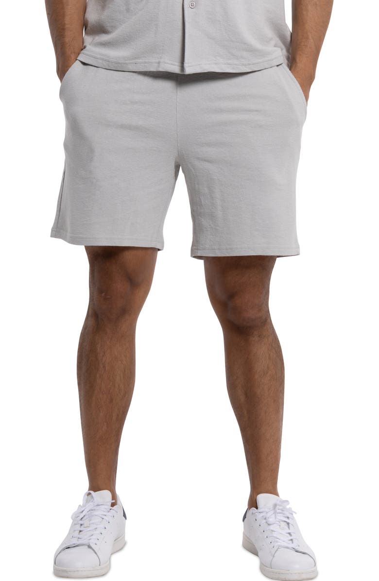 Spring + Mercer Relaxed Drawstring Shorts, Main, color, Gray