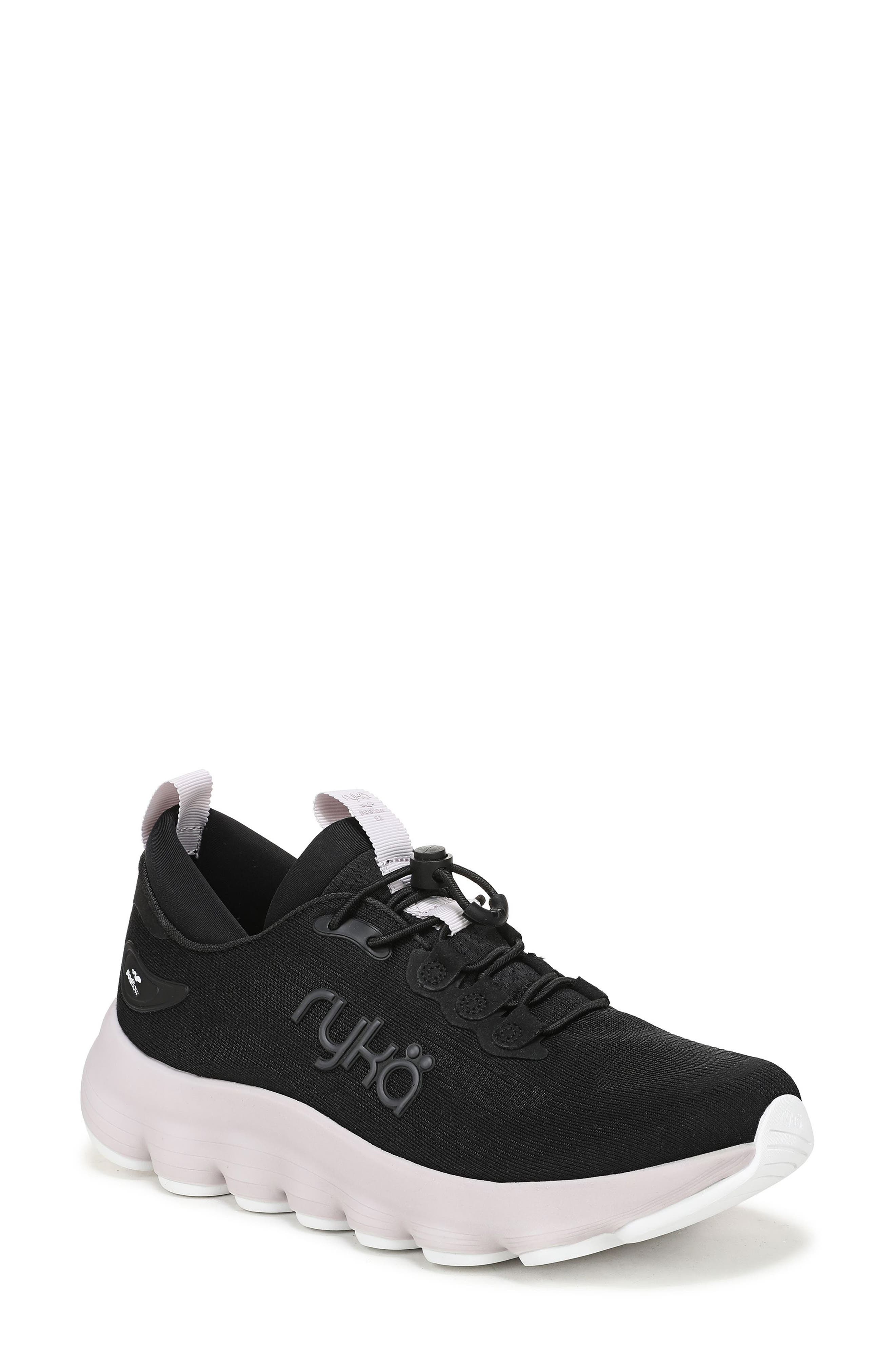 Rykä PodFlow EZ Walking Sneaker, Main, color, Black