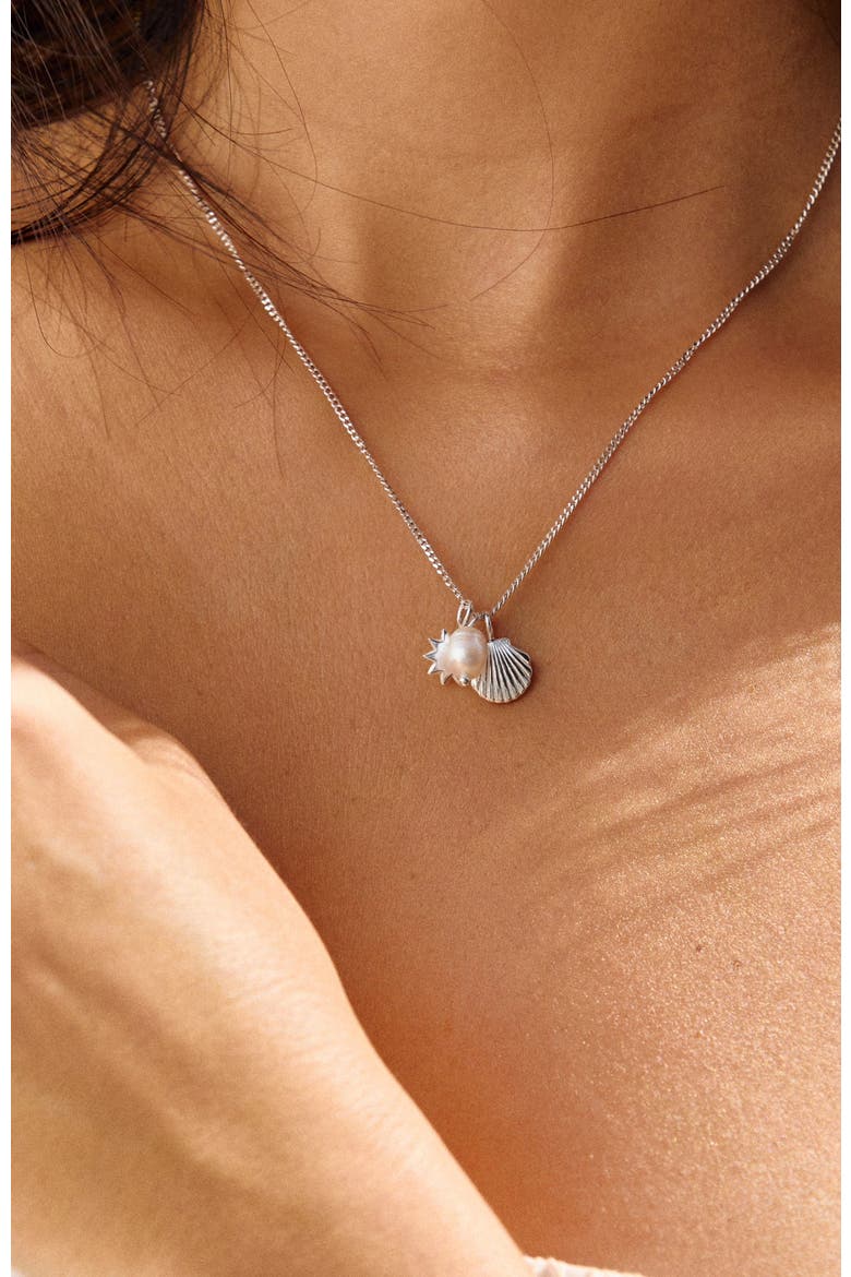 Ocean Necklace, Alternate, color, Silver