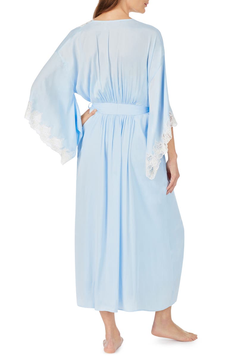 Eileen West Ballet Satin Robe, Alternate, color, Blue